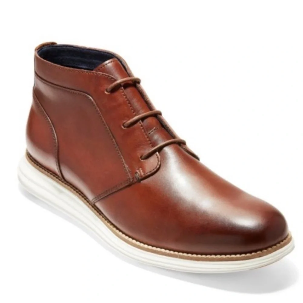 Cole Haan Men's Original Grand Leather Lace Up Chukka Boots Woodbury Size 7.5